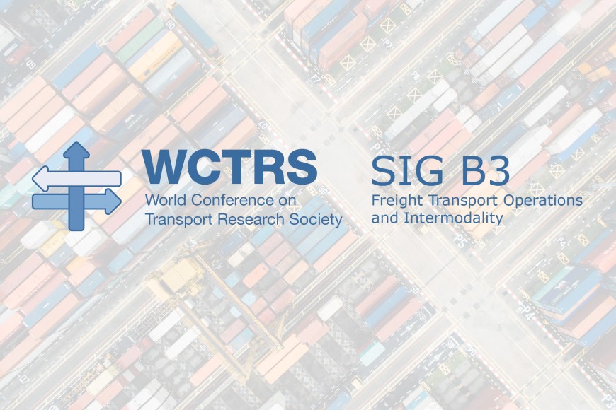 Umschlagterminal in der Vogelperspektive mit dem Logo der World Conference on Research Society und der Special Interest Group B3 darüberE