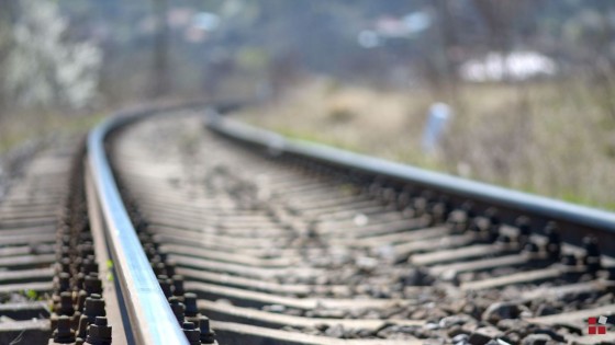 Nahaufnahme einer Schiene