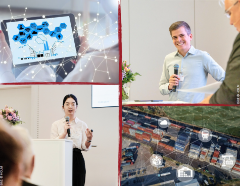 Mitglieder des Fachgebiets Unternehmensführung und Logistik präsentieren Forschungsergebnisse rund um intermodalen Güterverkehr